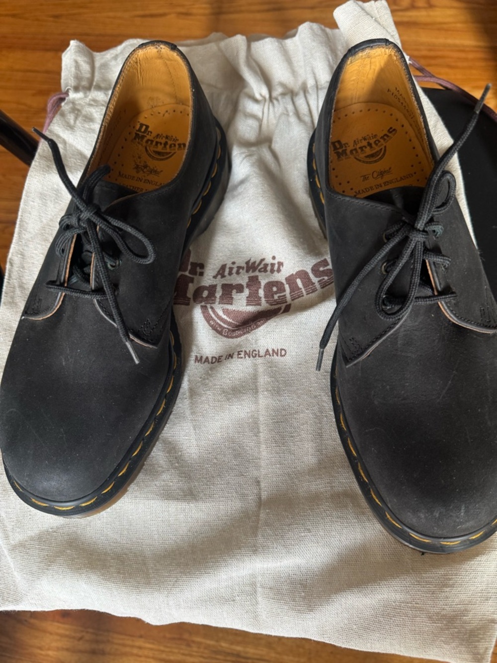 MADE IN ENGLAND Dr. Marten’s 1461 3 eye oxford shoes in nubuck leather